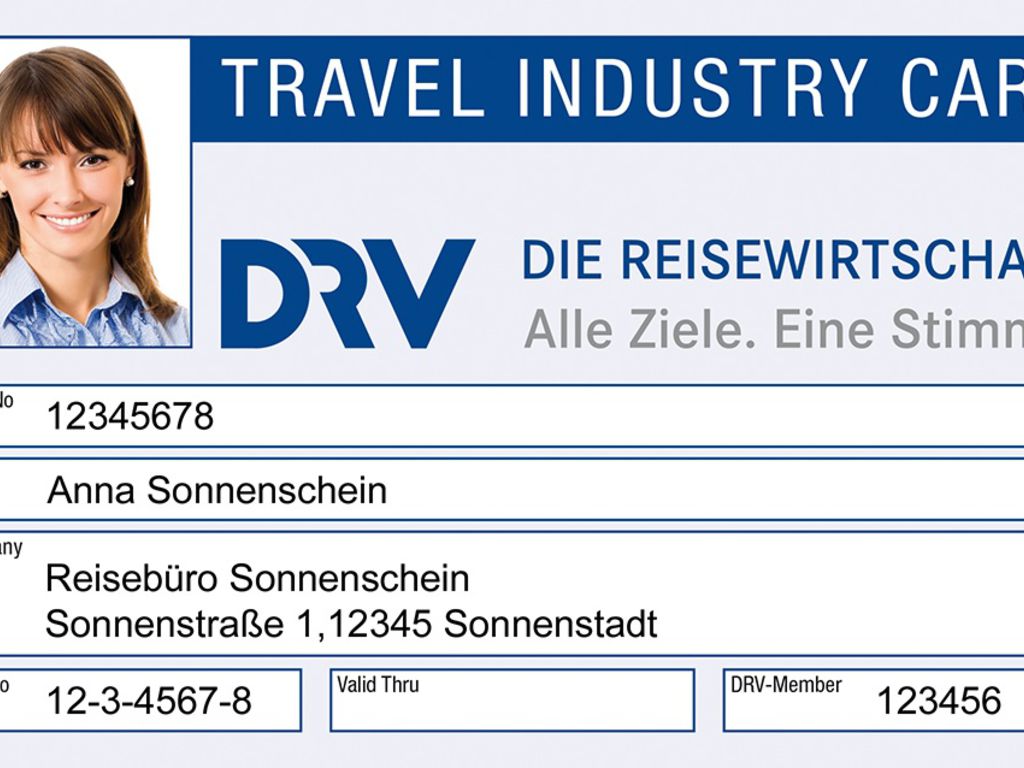 deutscher reiseverband travel industry card